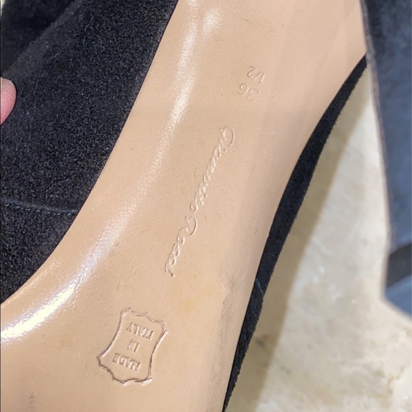 Gianvito Rossi otk black suede double zip boots 36 - Picture 9 of 11